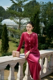 Outlet | Chân váy chữ A công sở nhung lyons