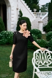Outlet | Đầm suông tay lỡ đính hoa 3D