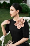 Outlet | Đầm suông tay lỡ đính hoa 3D