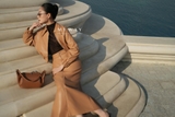 Outlet | (3 màu) Chân váy ôm A Simili Leather cạp cao