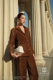 Outlet | Áo vest Nhung Lyons công sở cổ 2 ve