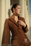 Outlet | Áo vest Nhung Lyons công sở cổ 2 ve