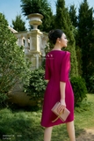 Outlet | (3 màu) Đầm tiệc suông Taffeta tay lỡ
