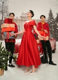 Outlet | (2 màu) Đầm dự tiệc dáng A-line tay cape