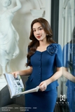 Outlet | Áo vest cổ tròn dáng peplum đính hoa