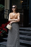 Outlet | Áo cotton thun cổ V tay ngắn