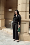 Outlet | (2 màu) Áo vest kiểu dài tay đính nơ