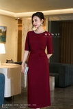 Outlet | Áo Cotton tay lỡ đính ngọc viền cổ