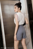 Outlet | Quần short cạp cao hai khuy