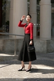 Outlet | Áo vest kiểu Dạ Tweed đính nơ