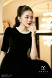 Outlet | (3 màu) Đầm Nhung tay lỡ đính ngọc