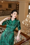 Outlet | Chân váy xòe dài lụa Chirtina