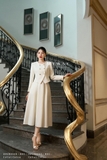 Outlet | (3 màu) Chân váy xòe công sở dáng dài