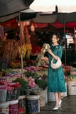 Outlet | Đầm suông A cổ tròn đính ngọc