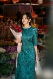 Outlet | Đầm suông A cổ tròn đính ngọc