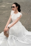 Outlet | (4 màu) Đầm maxi Voan tay bèo