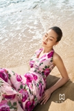 Outlet | Đầm maxi hè hoa tím cổ V