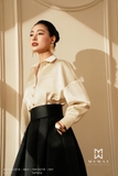 Outlet | Áo sơ mi Lụa cổ Đức dài tay có túi ngực
