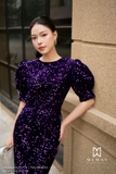 Outlet | Áo kiểu bo gấu nhung dệt kim sa