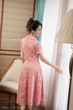 Outlet | (2 màu) Chân váy xòe ren Peach