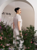 Outlet | (3 màu) Quần suông ống rộng cạp cao Elegant