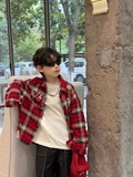 Sơ Mi Dài Caro Đỏ FS