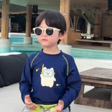 SET Bơi Gấu Xanh Đen Quần Vàng