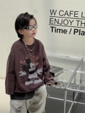 Áo Dài Tím Mickey AY