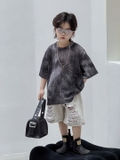 Áo Ngắn Đen Rách Lưới FS