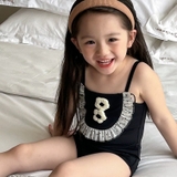 Jump Bơi Đen Hoa Trắng MF