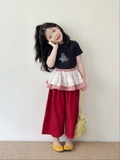 SET Áo Xanh Đen Quần Đỏ OTA