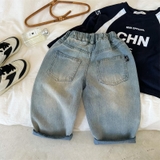 QUẦN JEAN DÀI CHẤM SƠN MÀU