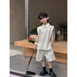 SET Ngắn Xám Túi Trước FS