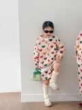 Set Ngắn Áo Quần Tim Màu KM