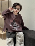 Áo Dài Tím Mickey AY