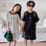 SET NGẮN ĐEN SỌC TRẮNG KM