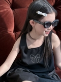 Váy Ngắn Đen Nơ Đá XTP