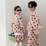 Set Ngắn Áo Quần Tim Màu KM