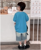 Áo Ngắn Xanh Dương Strong FK