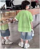 Áo Ngắn Xanh Lá A FK