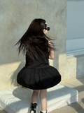 Váy Ngắn Đen Nơ Đá XTP
