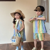 Đầm thô ke màu