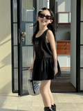 Váy Ngắn Đen Nơ Đá XTP