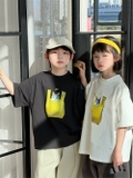 Áo Ngắn Mèo Túi Vàng Đen XDJ