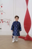 Set Áo Dài Xanh Họa Tiết BT