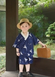 Set Ngắn Xanh Phi Hạc Dây Buộc AH