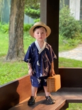 Set Ngắn Xanh Phi Hạc Dây Buộc AH