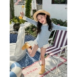 Jump Bơi Caro Xanh Tay Dài MR