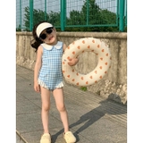 Jump Bơi Caro Xanh Cổ Sen MR