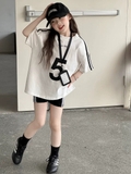 SN Áo Trắng 5+Quần Đen Sọc YK